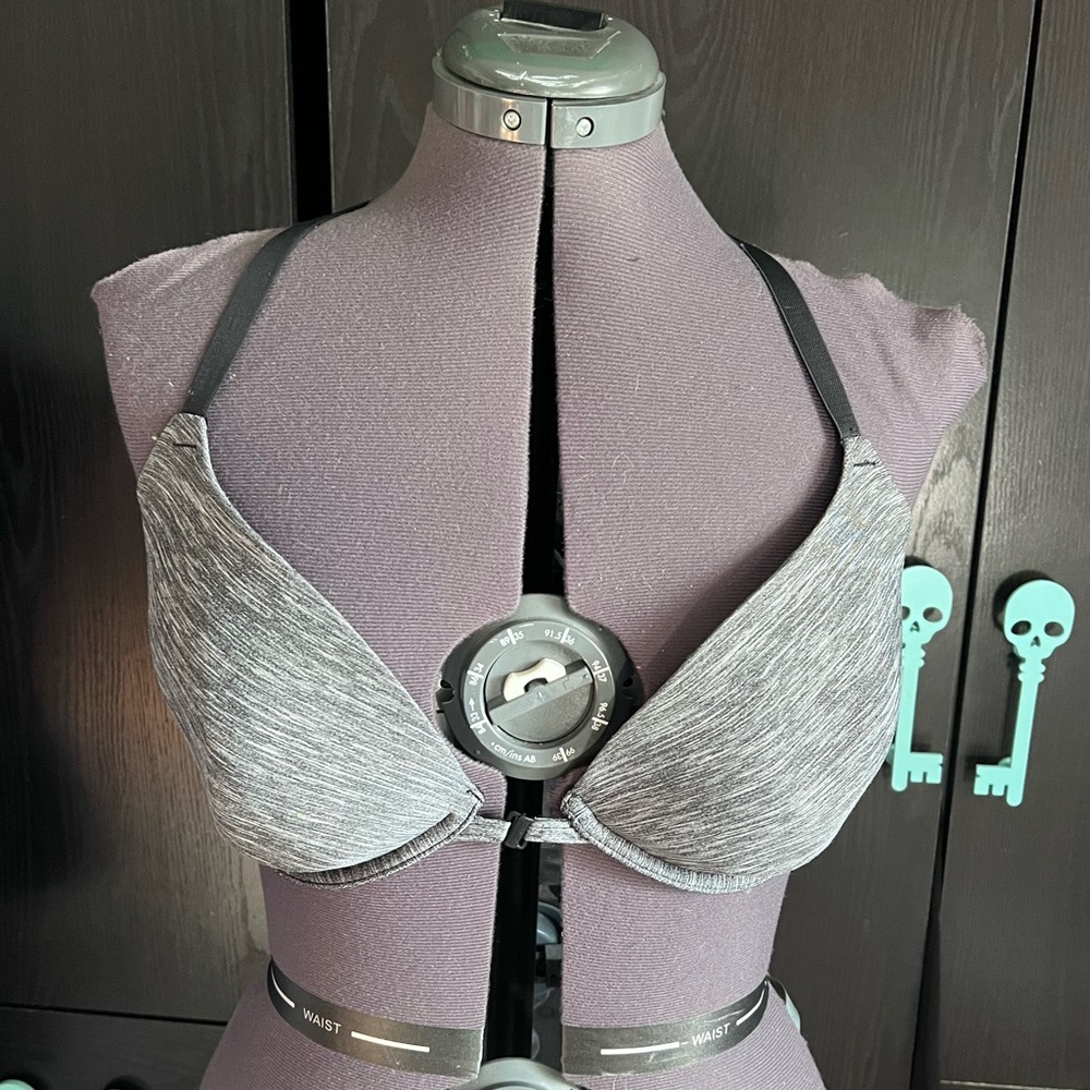 Heather grey sexy tease bra